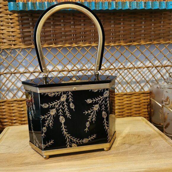 Handbags - Vintage 50s Lucite Handbag